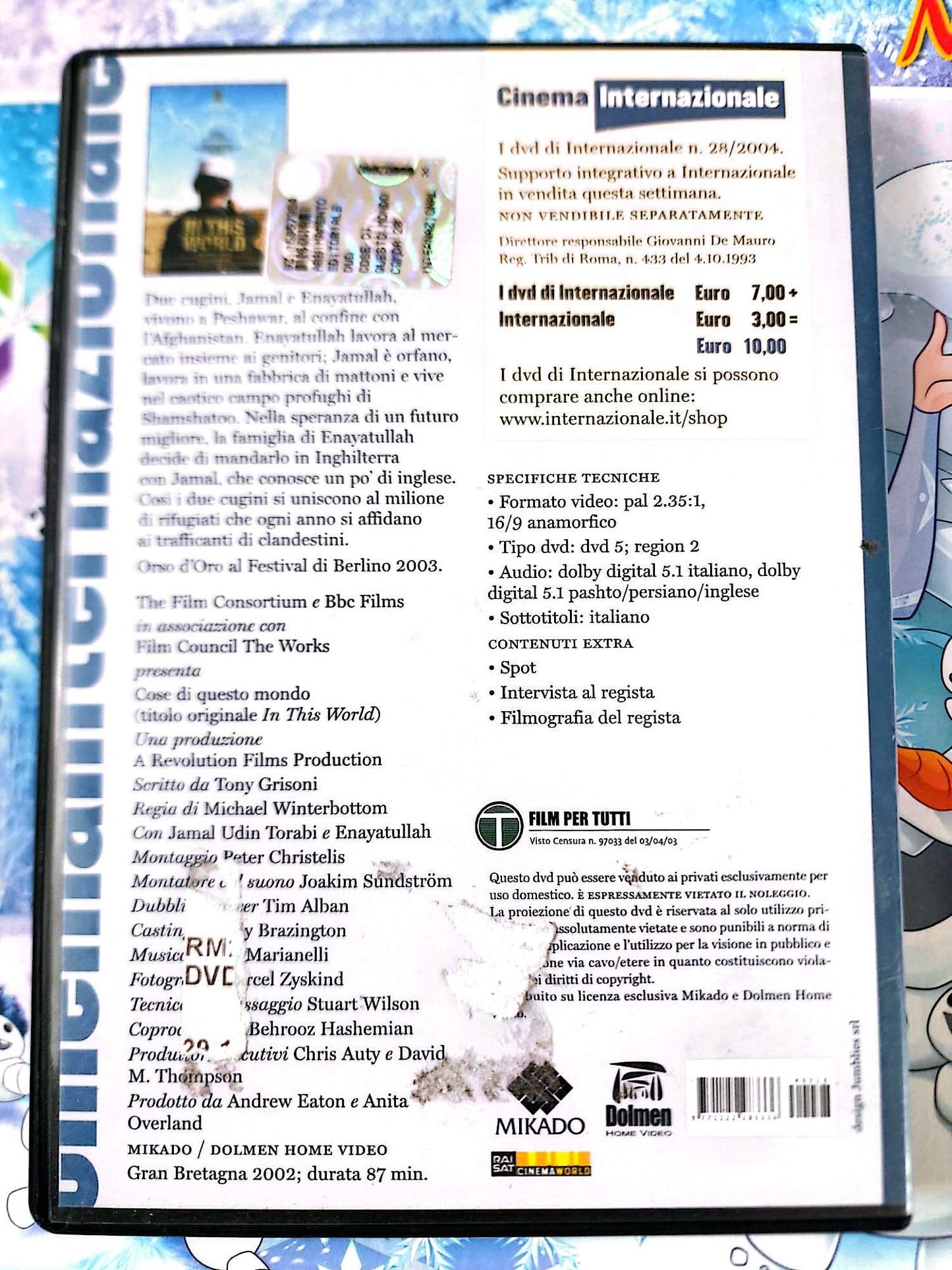 Cose di questo mondo DVD Film Michael Winterbottom Édition Italienne Drame VO Italien