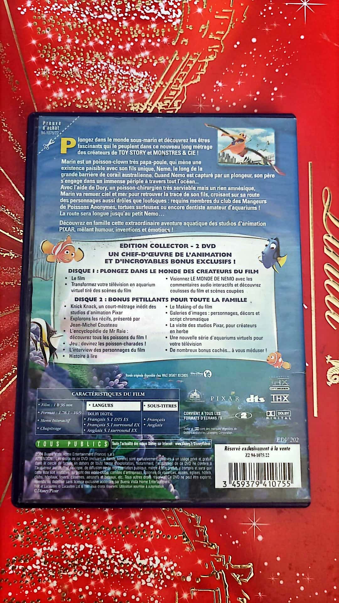 DVD le monde de Nemo