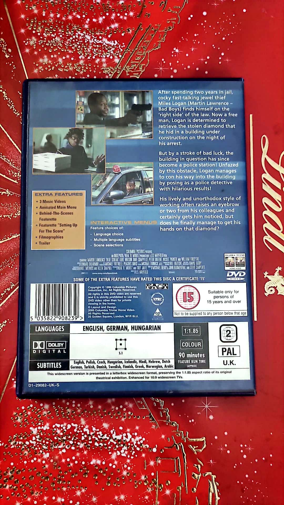 DVD Martin Lawrence blue streak the bad boy is back