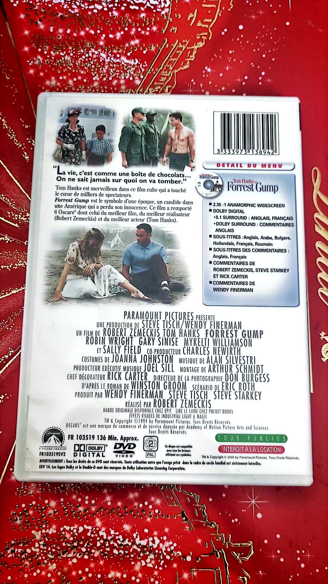 DVD : Tom Hanks est Forrest gump
