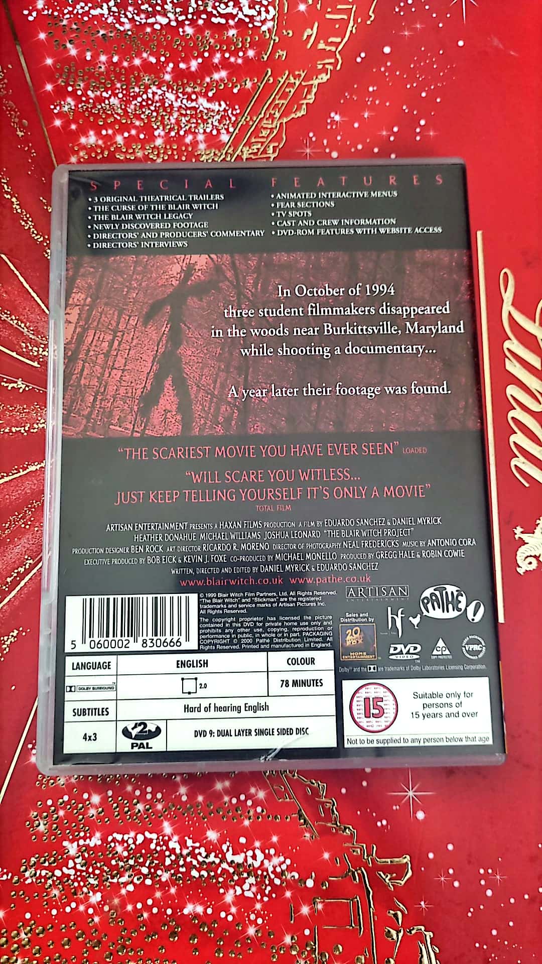 DVD : The blair witch project