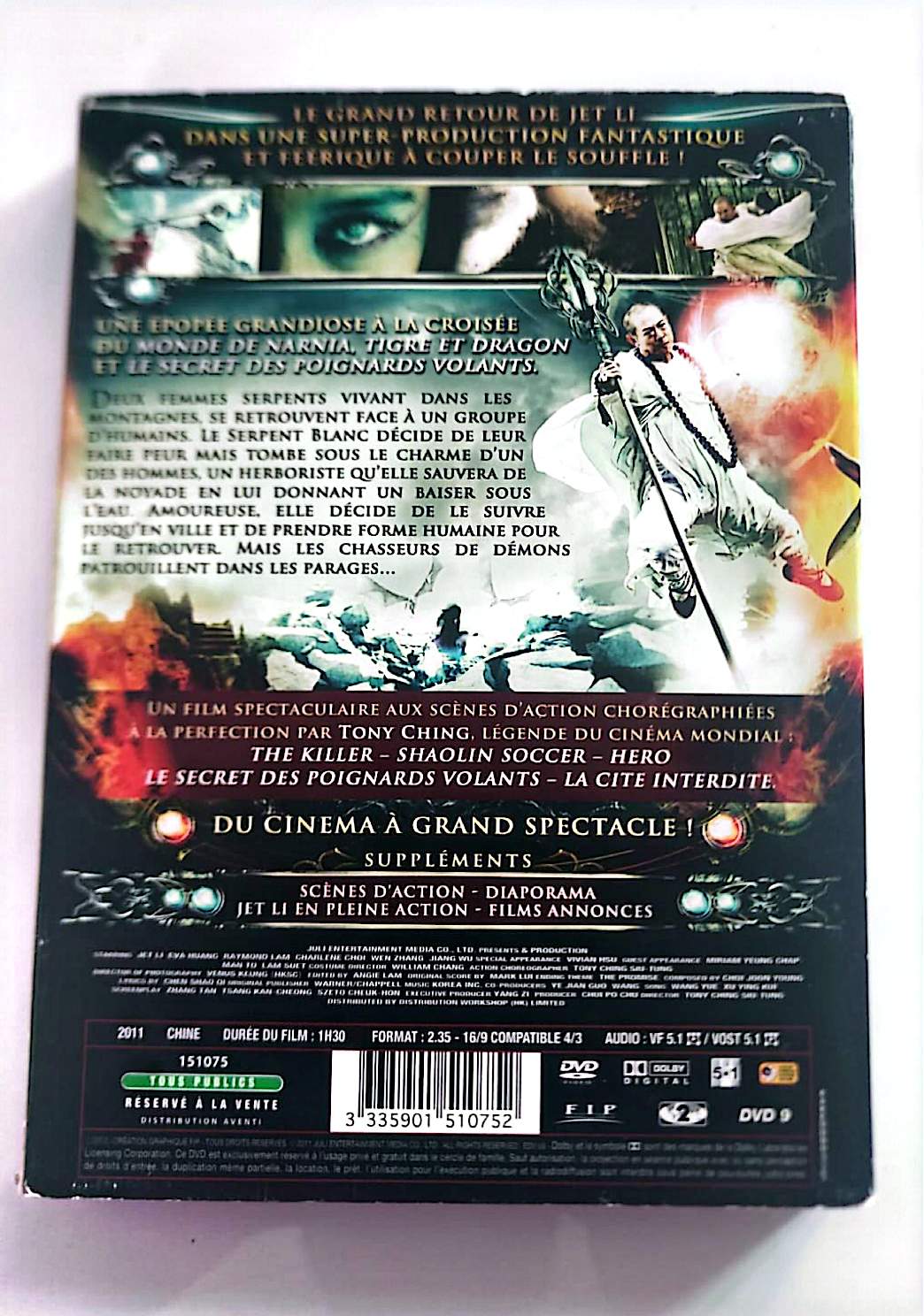 Le Sorcier et le Serpent Blanc – DVD | Jet Li | Ching Siu-tung | TF1 Vidéo | VF | Occasion Bon État