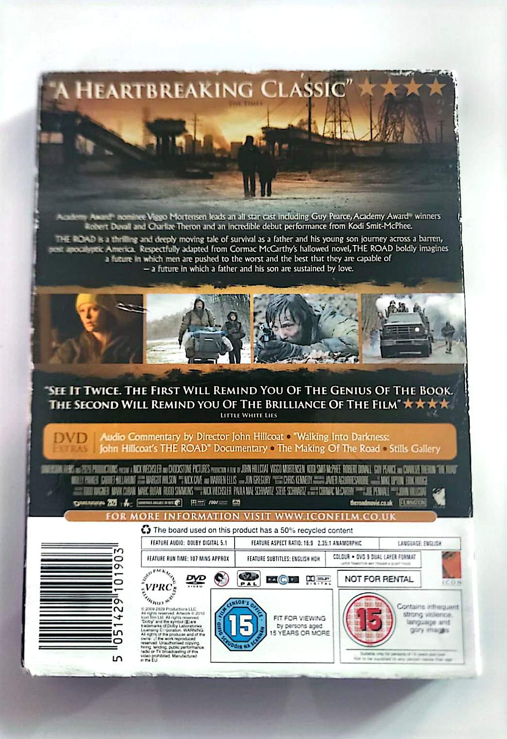 The Road – DVD | Viggo Mortensen, Charlize Theron | John Hillcoat | Drame Post-Apocalyptique | VO | Occasion Bon État