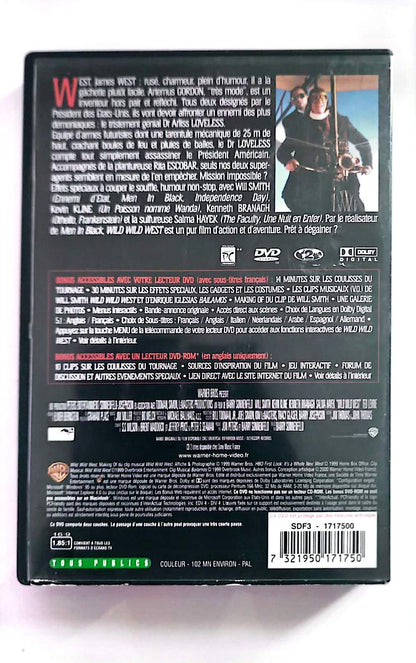 Wild Wild West – DVD | Will Smith, Kevin Kline | Barry Sonnenfeld | Warner Bros | Versión francesa | Segunda mano en buen estado