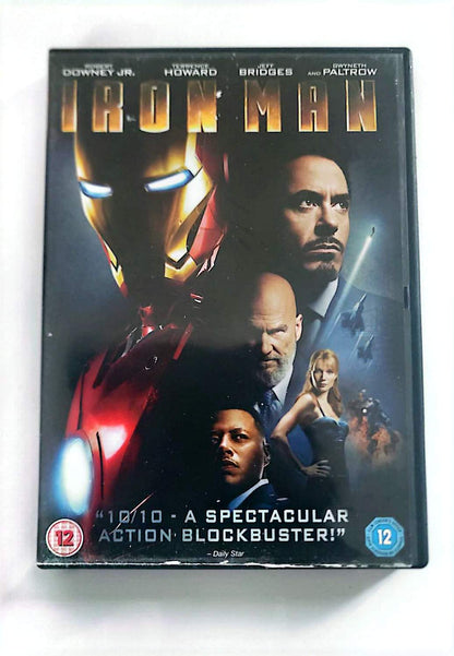 Iron Man — DVD — Robert Downey Jr., Terrence Howard, Jeff Bridges, Gwyneth Paltrow — Jon Favreau | Marvel | Edición Reino Unido