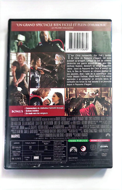 Thor – DVD – Marvel Studios – Chris Hemsworth, Natalie Portman, Tom Hiddleston – Zone 2 PAL
