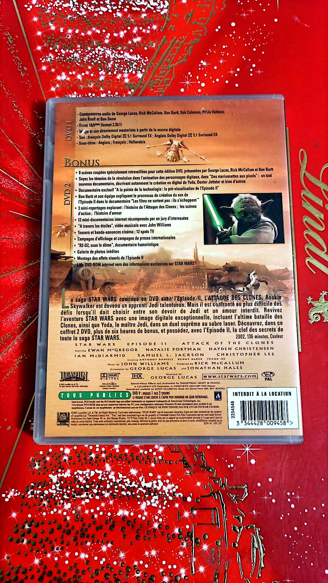 DVD : star wars l'attaque des clones ii