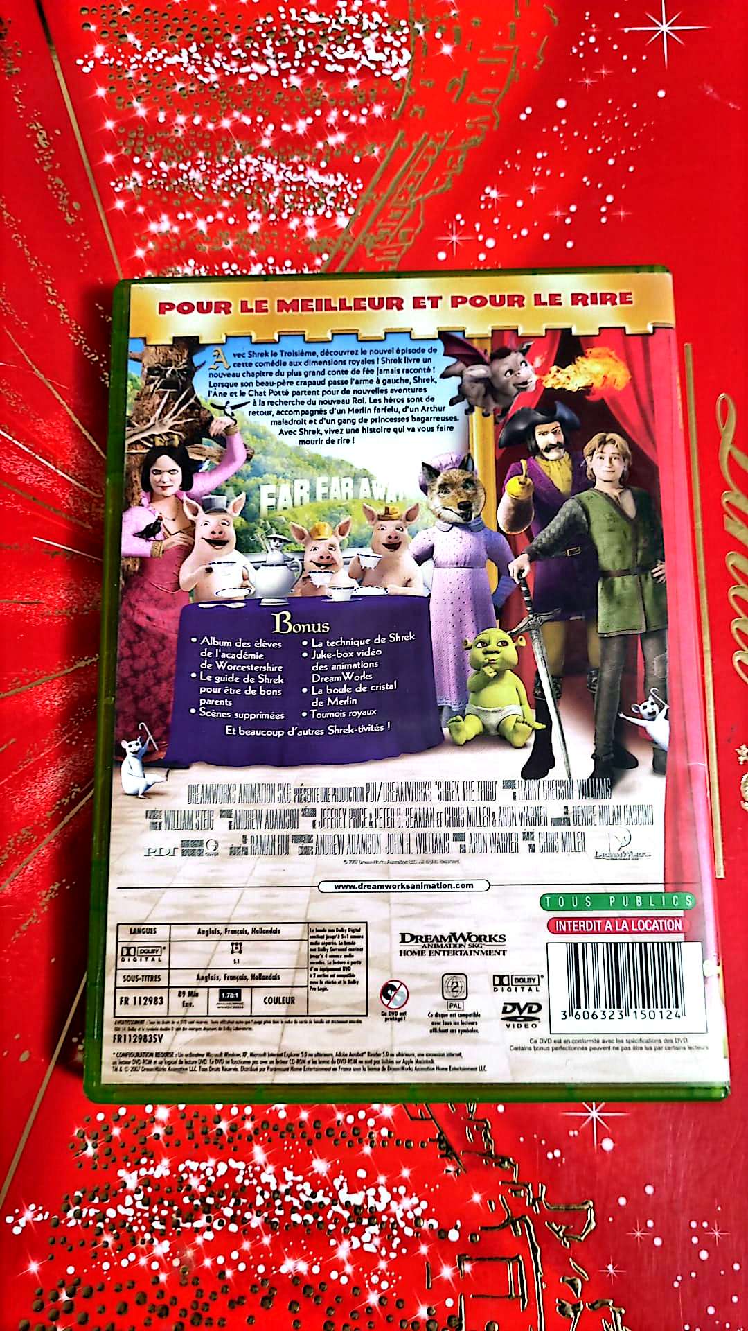 DVD : shrek le troisième en