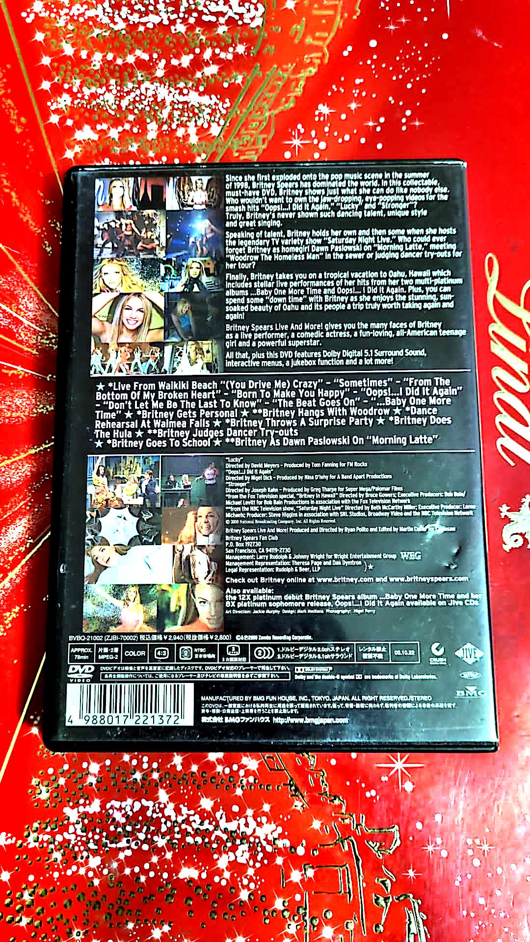 DVD britney speass live and more