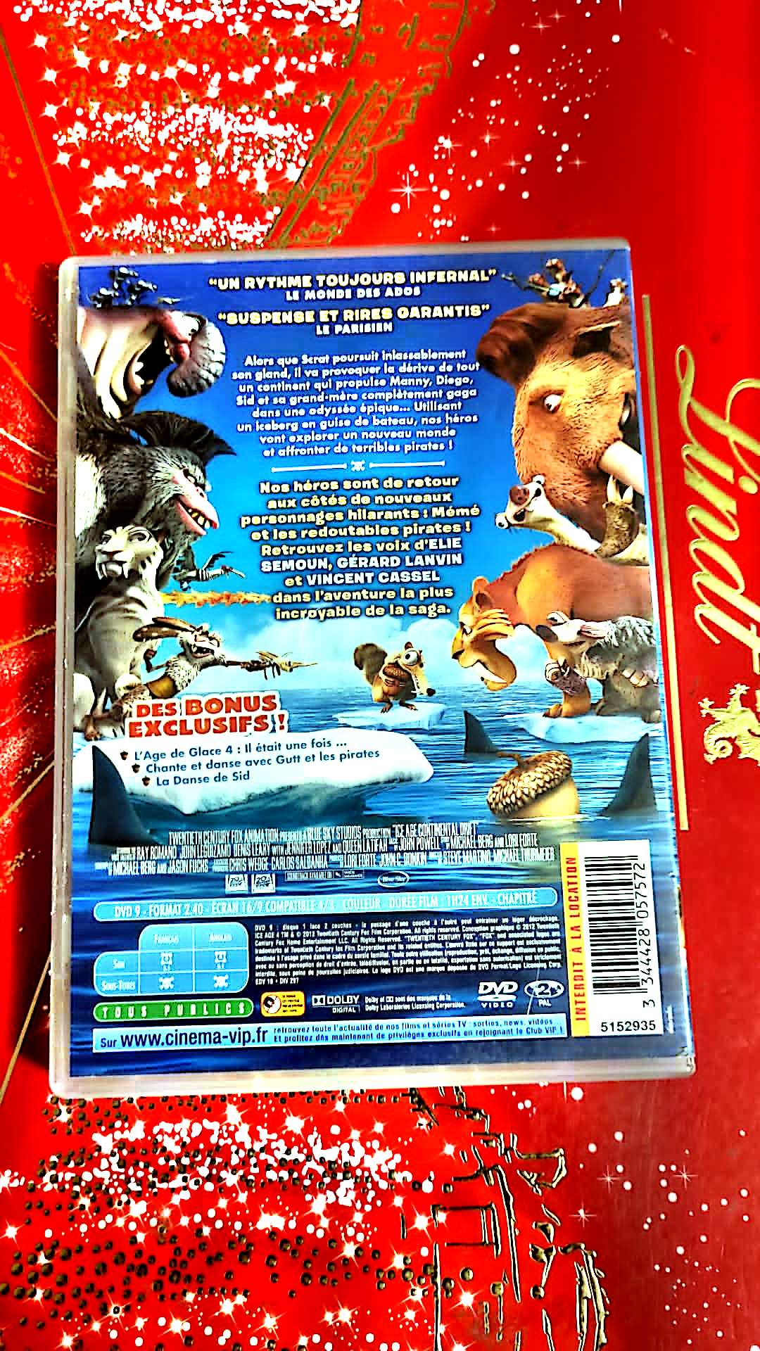 dvd l'age de glace 4 la derive des continents