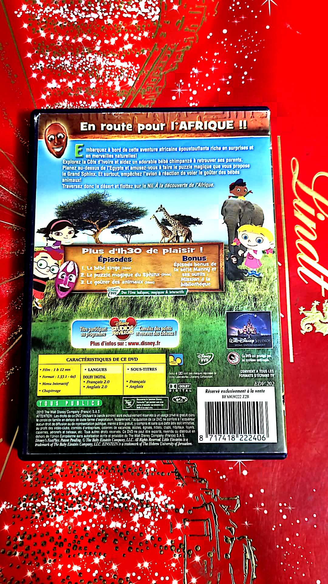 dvd les petits einsteins a la decouverte de l'afrique