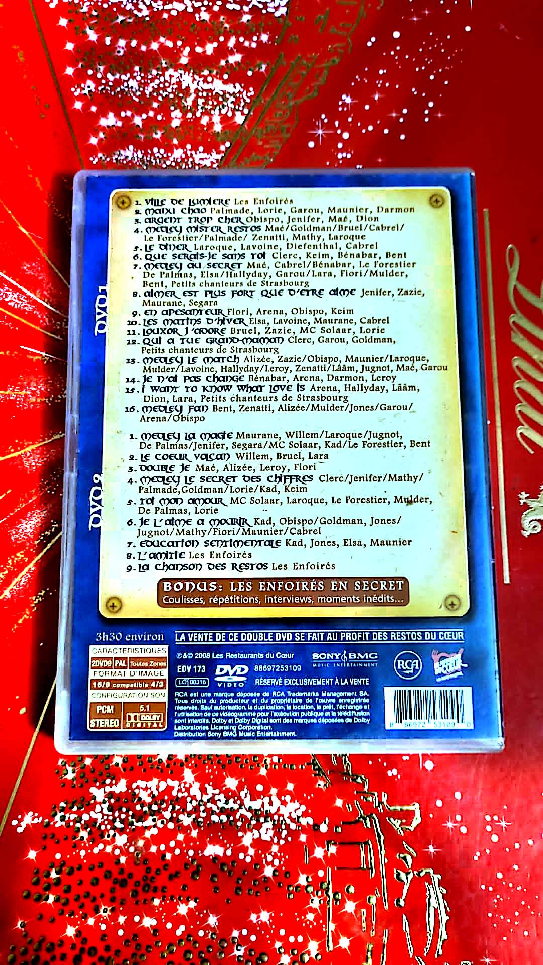 dvd les secrets des enfoires