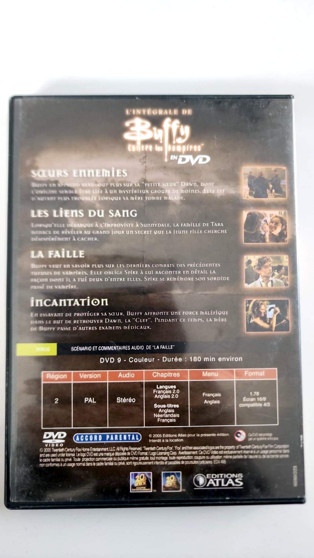 Buffy contre les Vampires – Intégrale Saison 5 – DVD 2 (Ep. 5 à 8) | Éditions Atlas • 20th Century Fox
