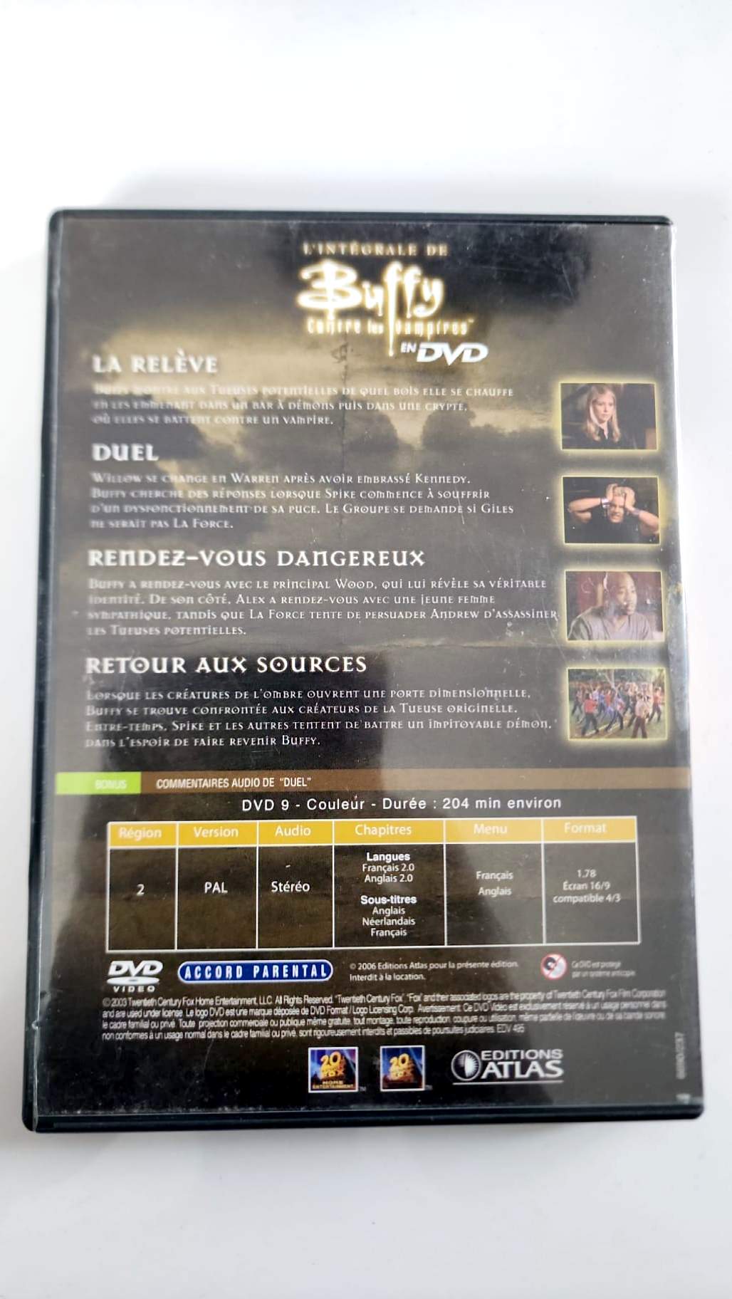 Buffy contre les Vampires – Intégrale Saison 7 – DVD 4 (Ep. 12 à 15) | Éditions Atlas • 20th Century Fox
