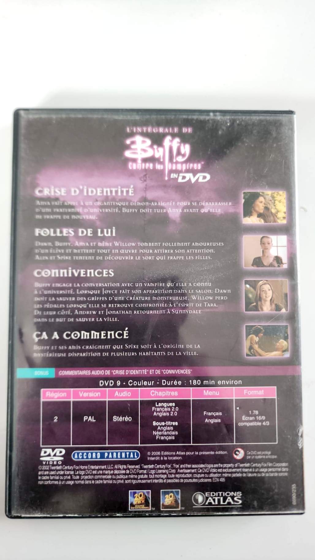 Buffy contre les Vampires – Intégrale Saison 7 – DVD 2 (Ep. 5 à 8) | Éditions Atlas • 20th Century Fox