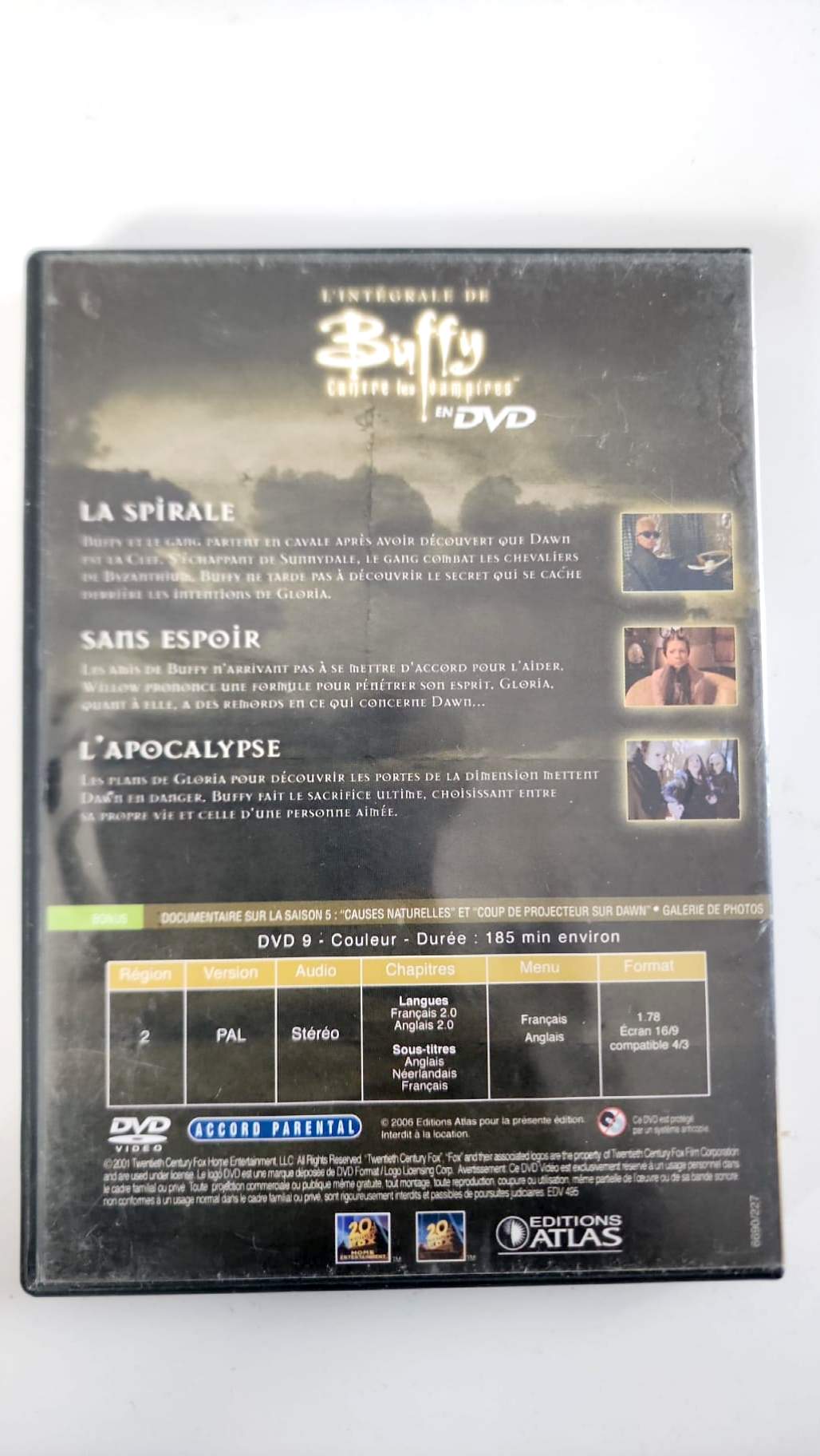 Buffy contre les Vampires – Intégrale Saison 5 – DVD 6 (Ep. 20 à 22) | Éditions Atlas • 20th Century Fox