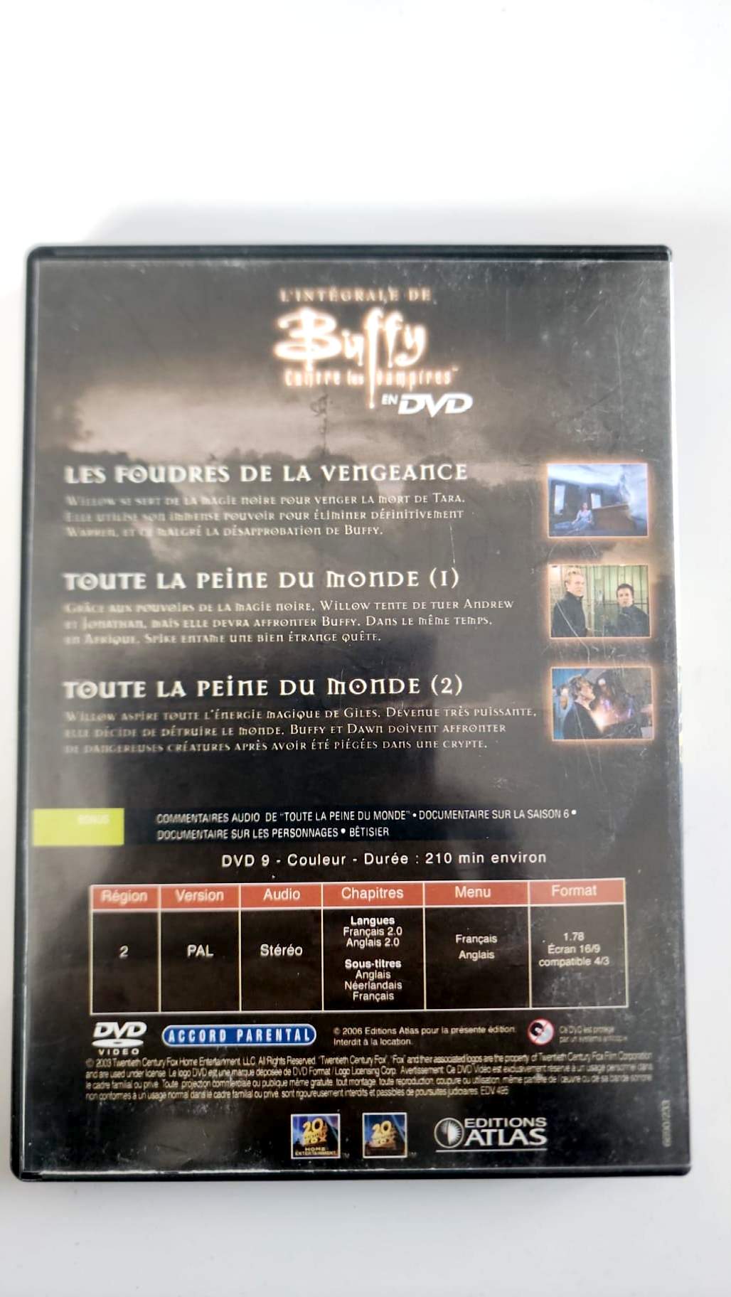 Buffy contre les Vampires – Intégrale Saison 6 – DVD 6 (Ep. 20 à 22) | Éditions Atlas • 20th Century Fox