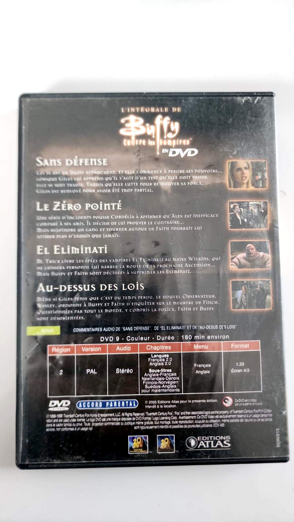 Buffy contre les Vampires – Intégrale Saison 3 – DVD 4 (Ep. 12 à 15) | Éditions Atlas • 20th Century Fox