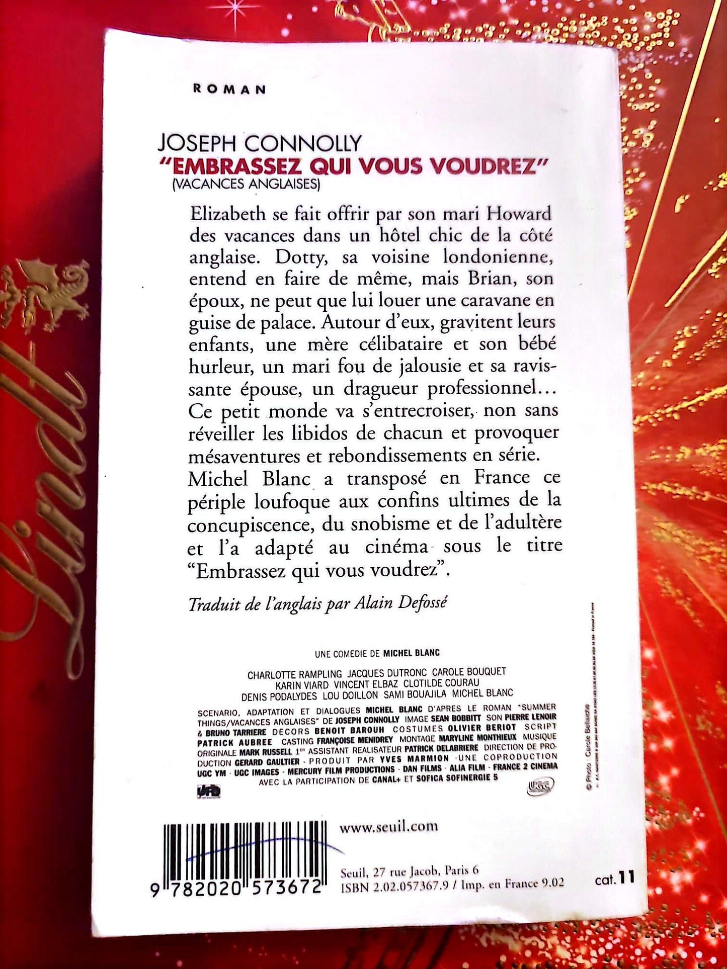 Embrassez qui vous voudrez (Vacances anglaises) – Joseph Connolly – Roman – Livre Broché