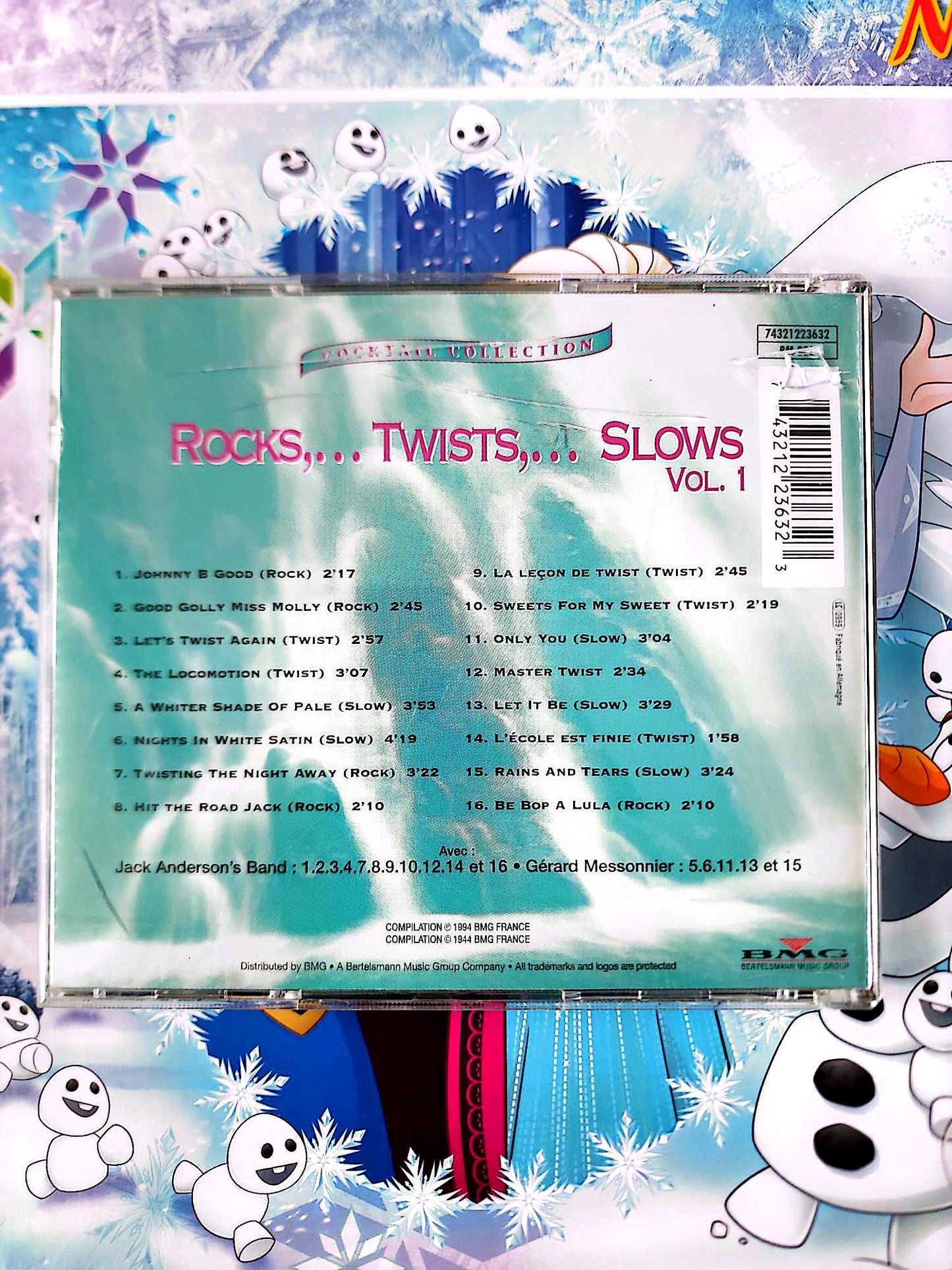 Rocks Twists Slows Vol. 1 CD Audio Cocktail Collection Rock Twist Slow Compilation BMG