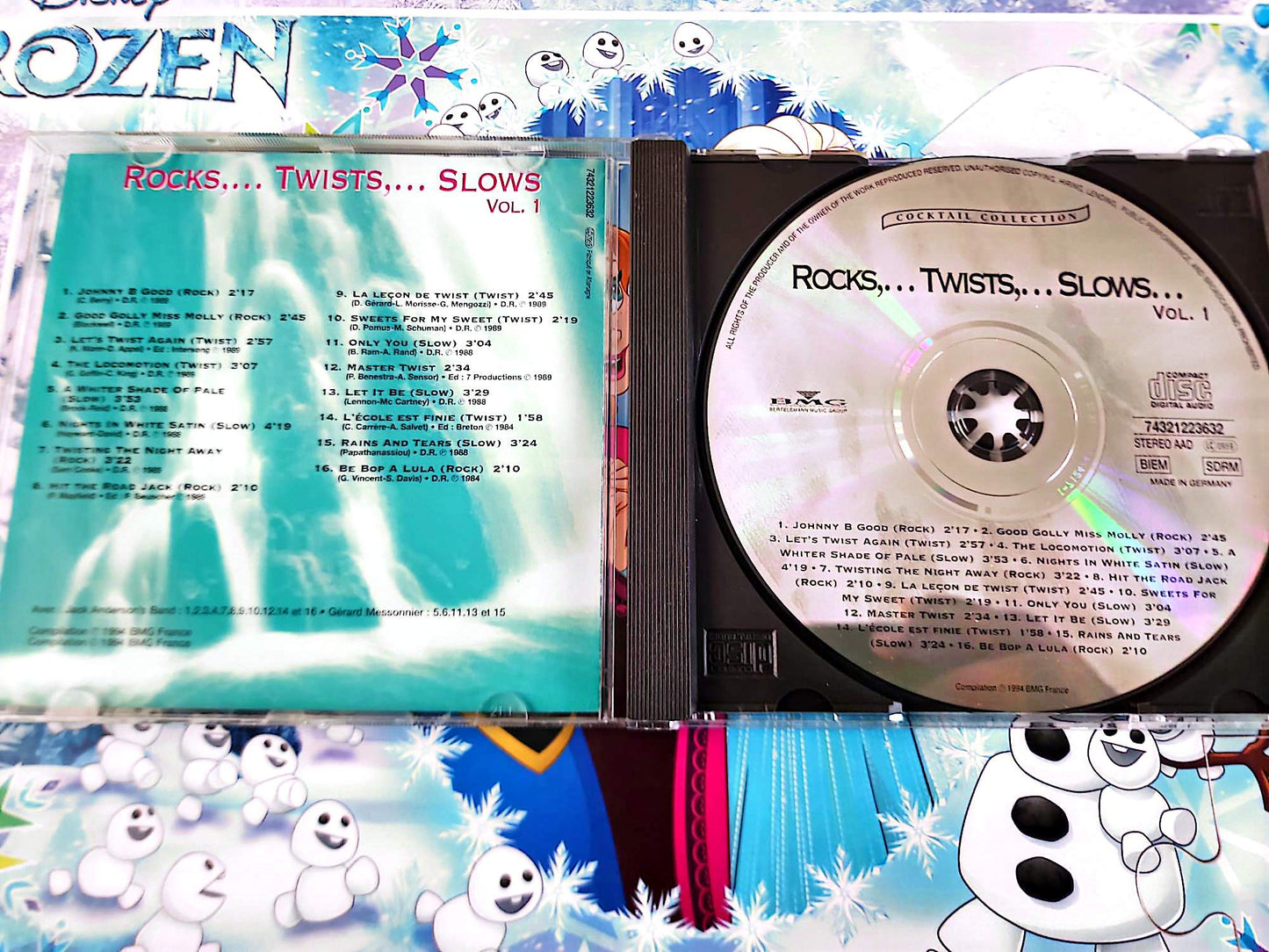 Rocks Twists Slows Vol. 1 CD Audio Cocktail Collection Rock Twist Slow Compilation BMG