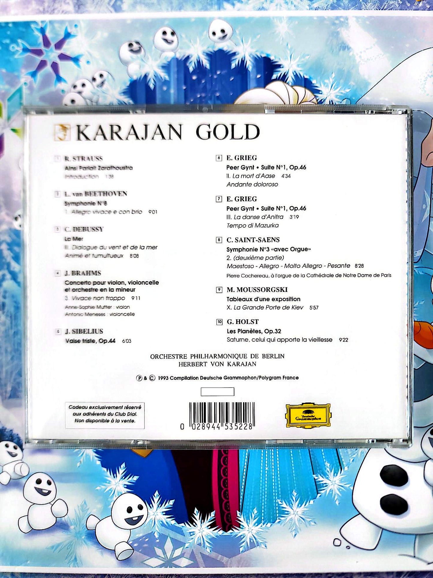 Karajan Gold CD Audio Musique Classique Herbert Von Karajan Deutsche Grammophon Beethoven Strauss Debussy