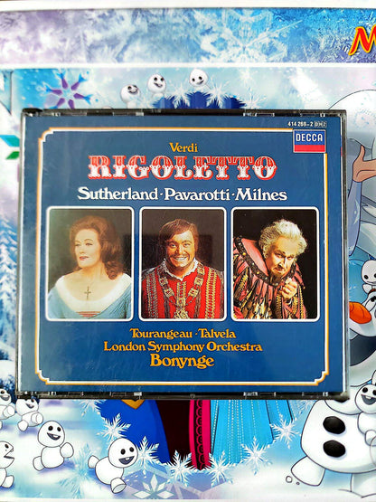 Verdi Rigoletto CD Classique Opéra DECCA Pavarotti Sutherland – 1 Seul CD Présent / 1 CD Manquant