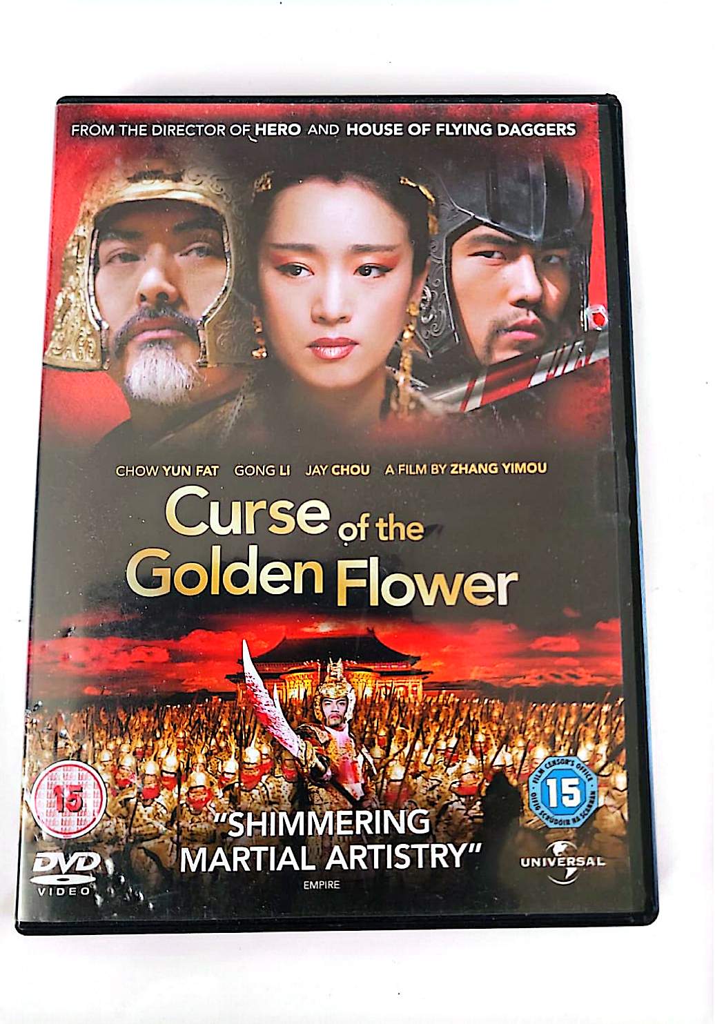 Curse of the Golden Flower – DVD – Universal Pictures – Chow Yun-Fat, Gong Li, Jay Chou – Zhang Yimou – Zone 2 PAL