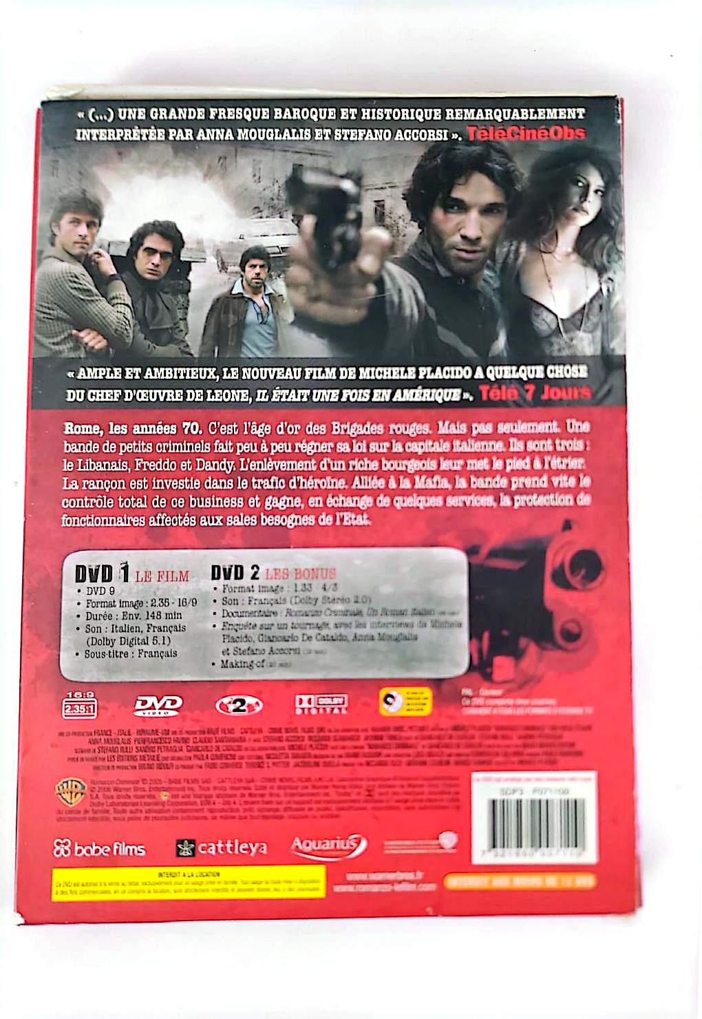 Romanzo Criminale – Édition Collector 2 DVD – Warner Bros / babe films – Stefano Accorsi, Anna Mouglalis – Zone 2 PAL
