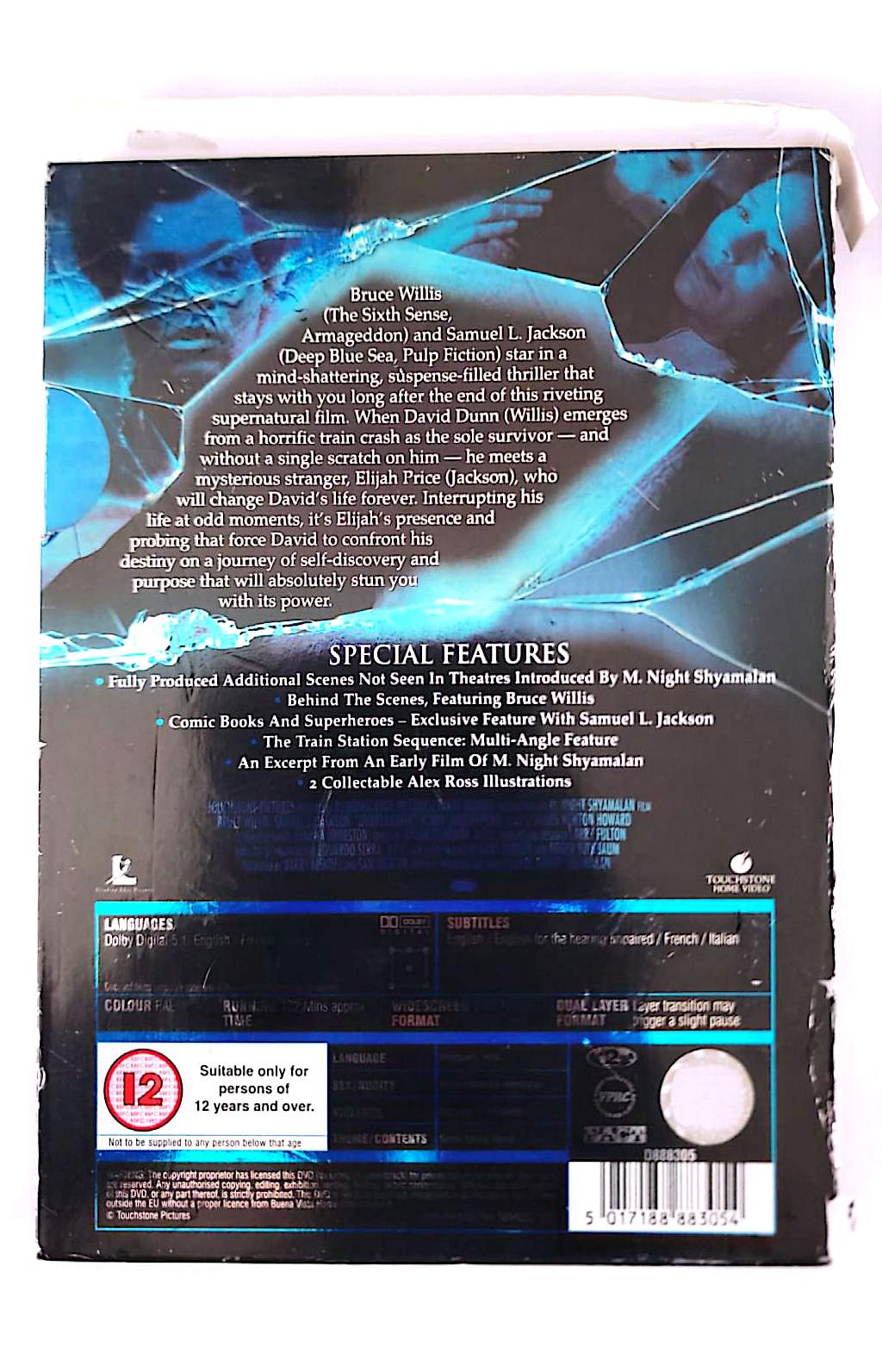 Unbreakable – Édition Collector 2 DVD – Touchstone Pictures – Bruce Willis, Samuel L. Jackson – Zone 2 PAL