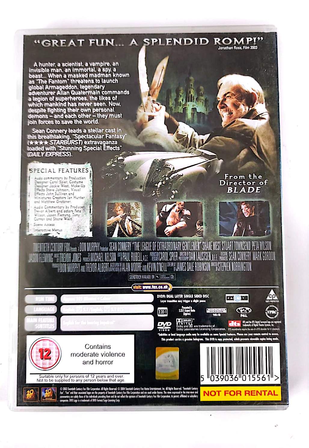 The League of Extraordinary Gentlemen DVD – Sean Connery – Action Fantastique – Zone 2 VO
