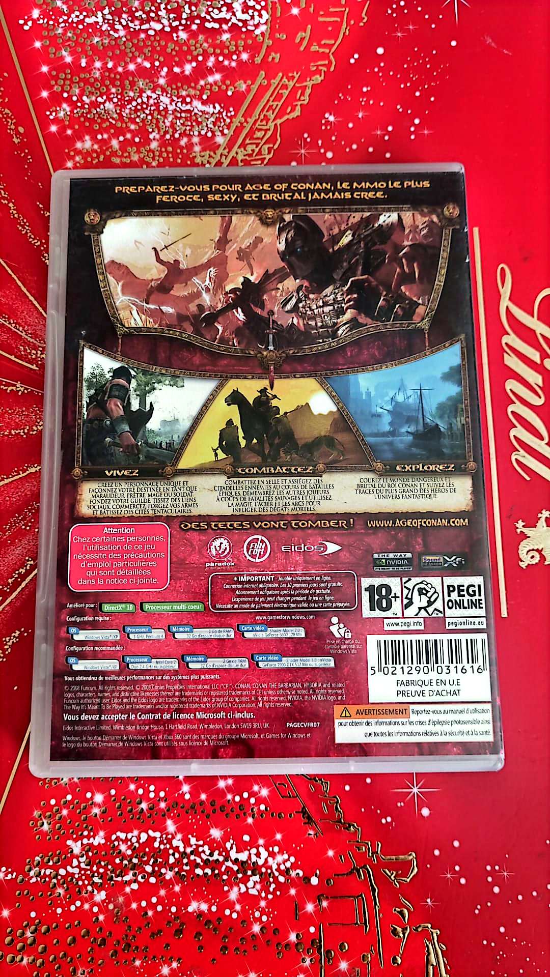 Jeu vidéo PC : age of conan hyborian adventures jeu PC