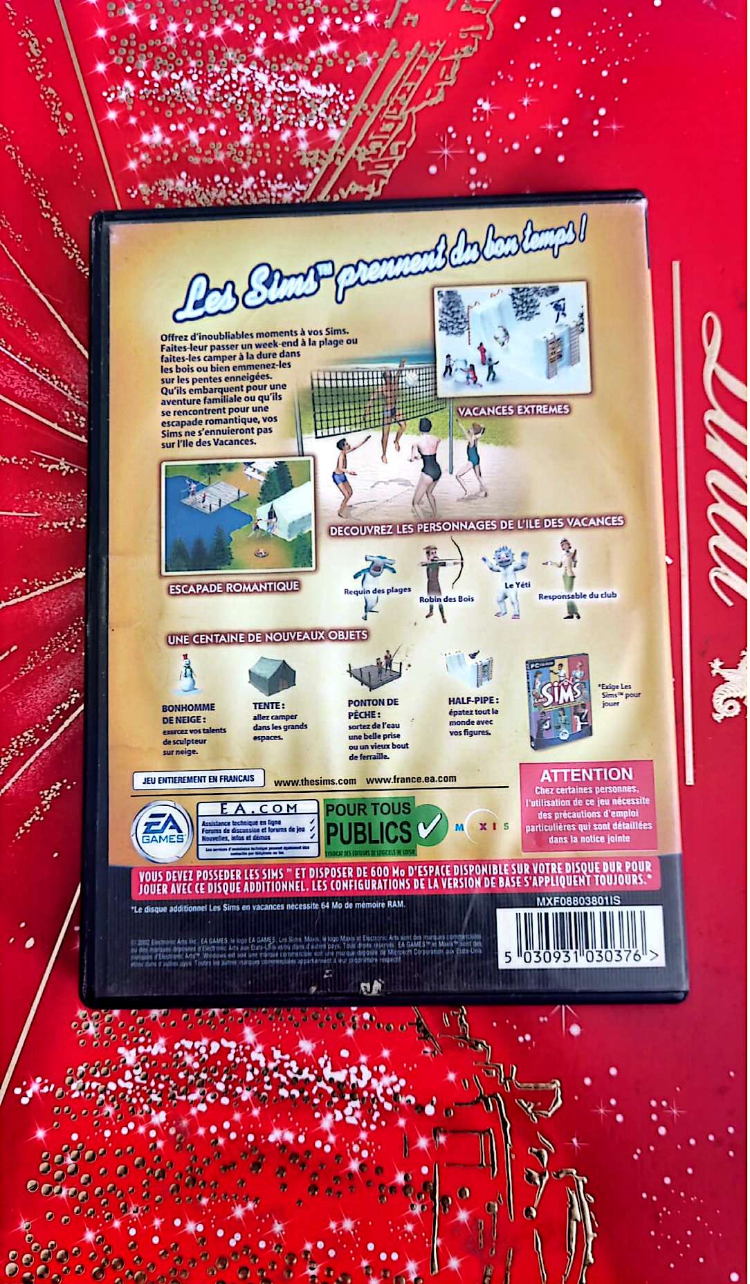 Jeu vidéo PC : les sims en vacances jeu PC