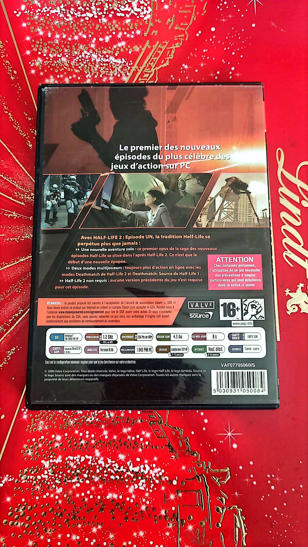 Jeu vidéo PC : half life 2 épisode 1 jeu PC