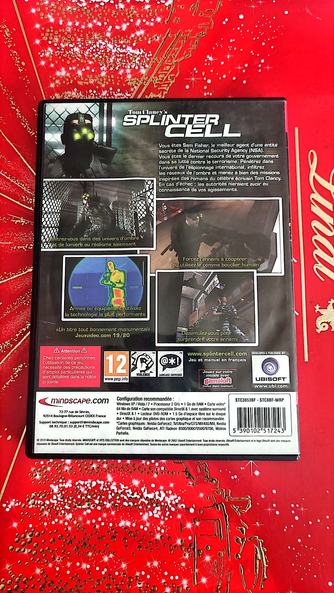 Jeu vidéo PC : tom clancy's splinter cell pc