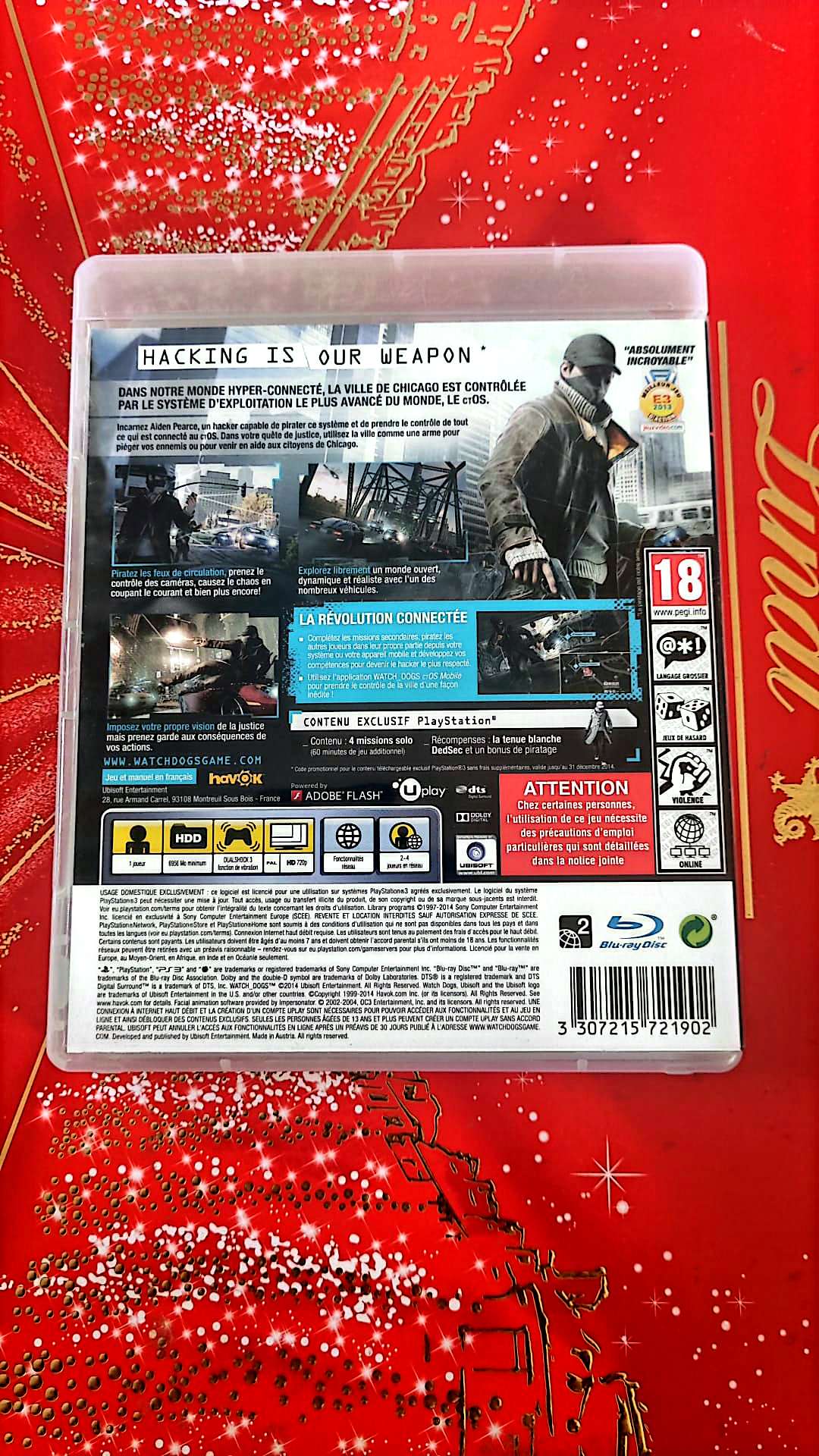Jeu vidéo PS3 : watch dogs ps3