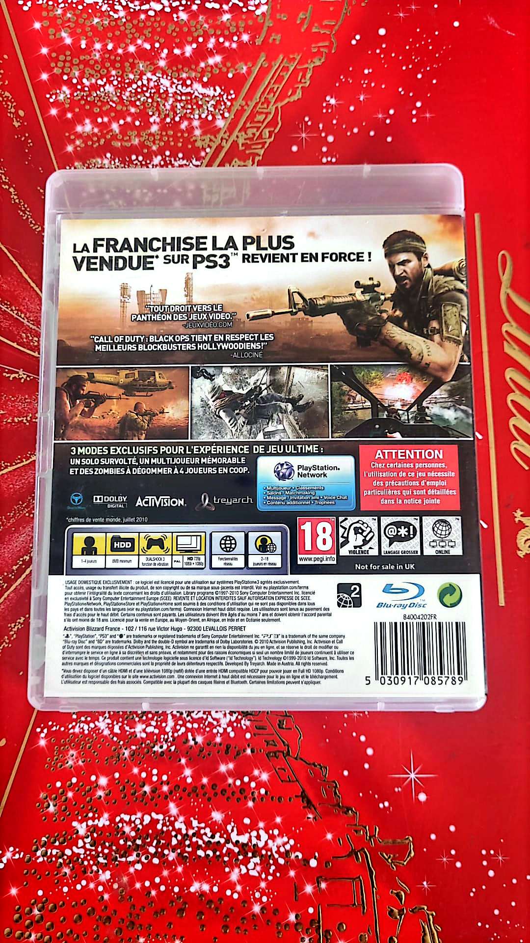 Jeu vidéo PS3 : call of duty black ops ps3