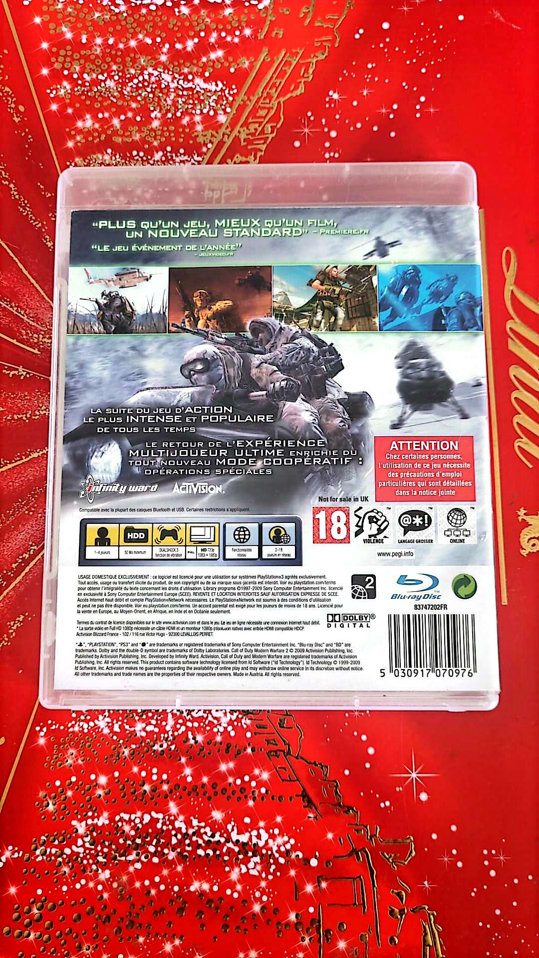 Jeu vidéo PS3 : call of duty modern warfare 2 ps3