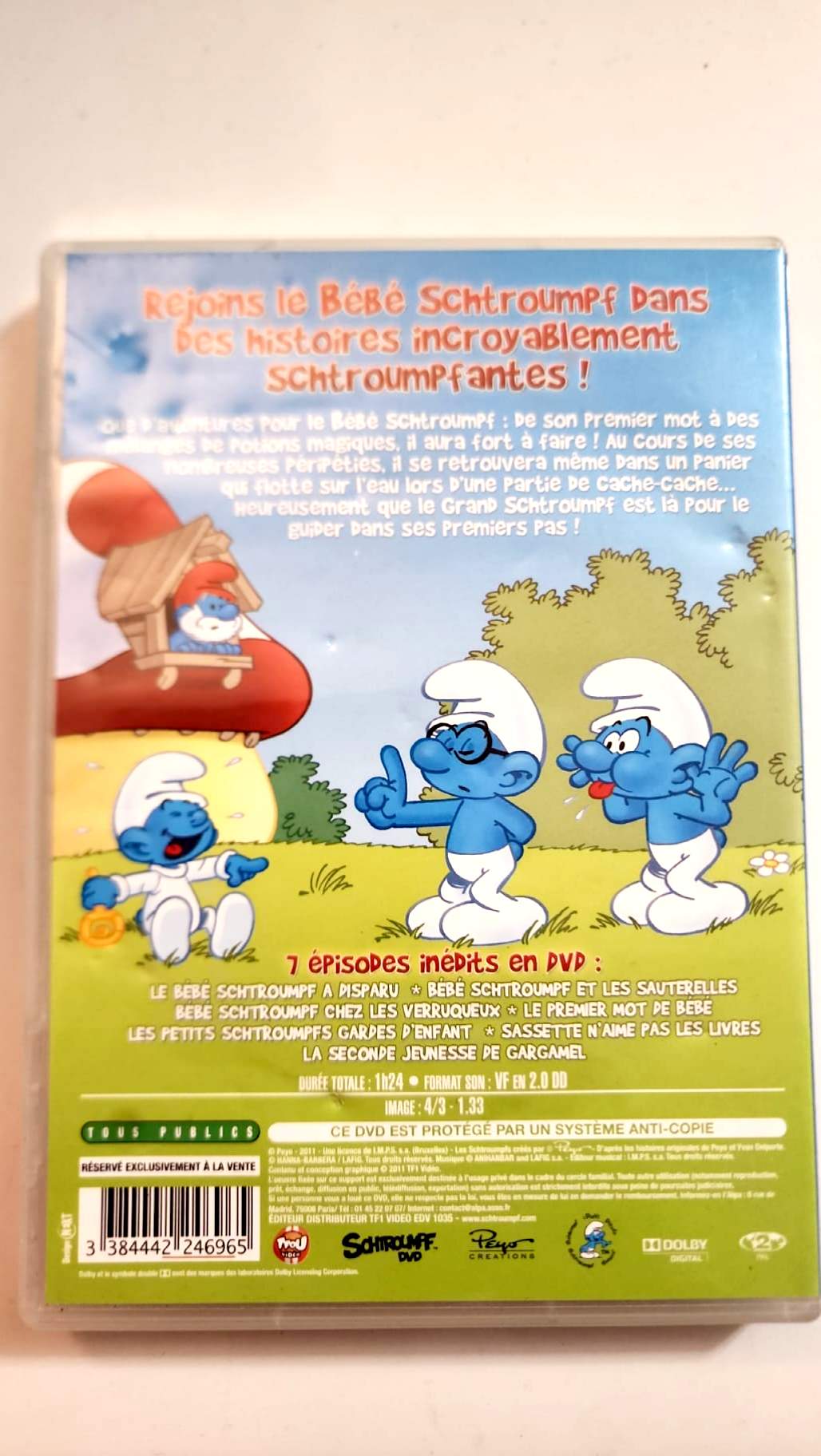 Les Schtroumpfs - Allo Schtroumpfs Ici Bébé - DVD (Trou Vidéo / Peyo Productions)