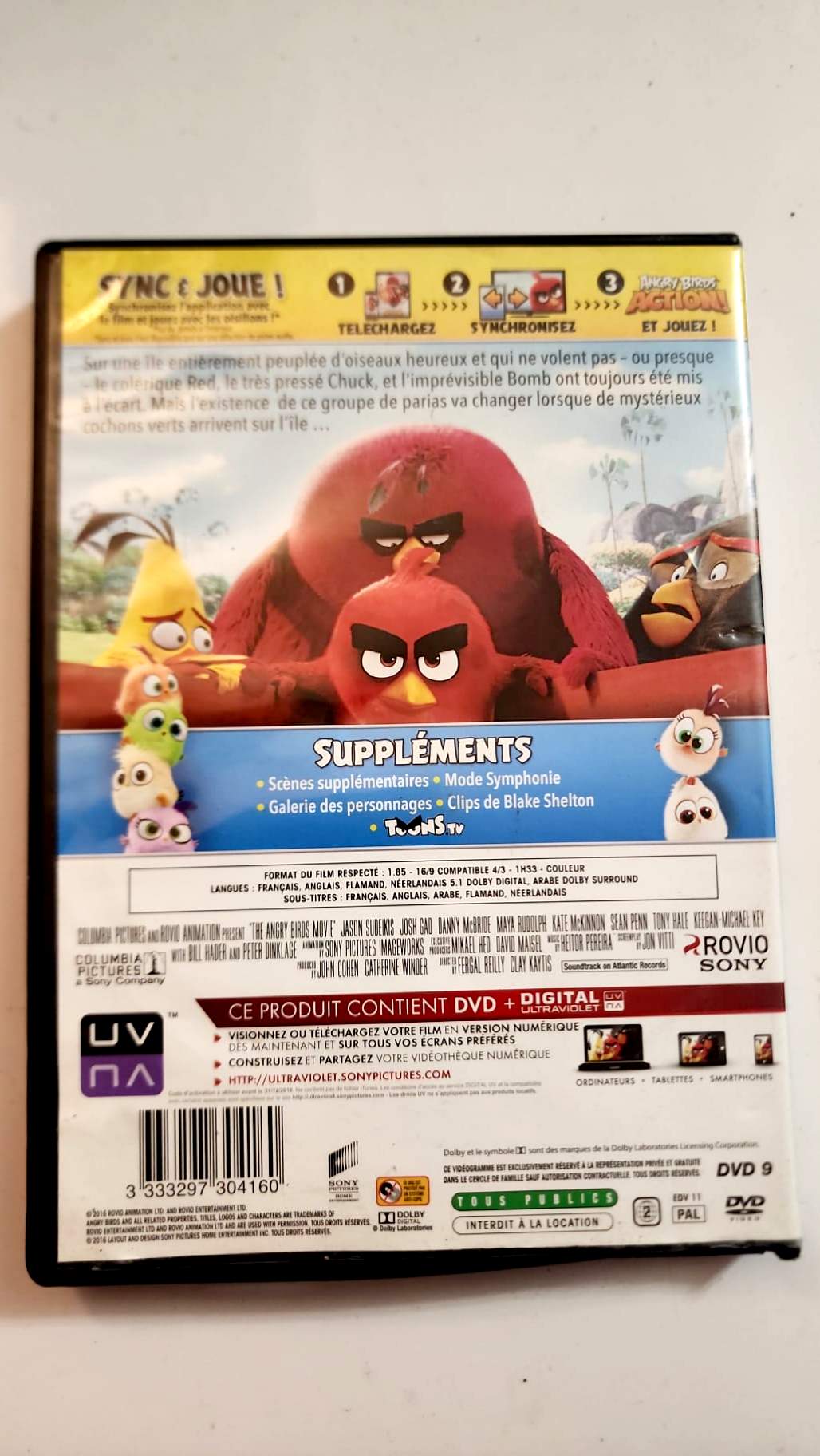 愤怒的小鸟 - 电影 - DVD + 数字版 UV (哥伦比亚影业 / Rovio / 索尼影视)