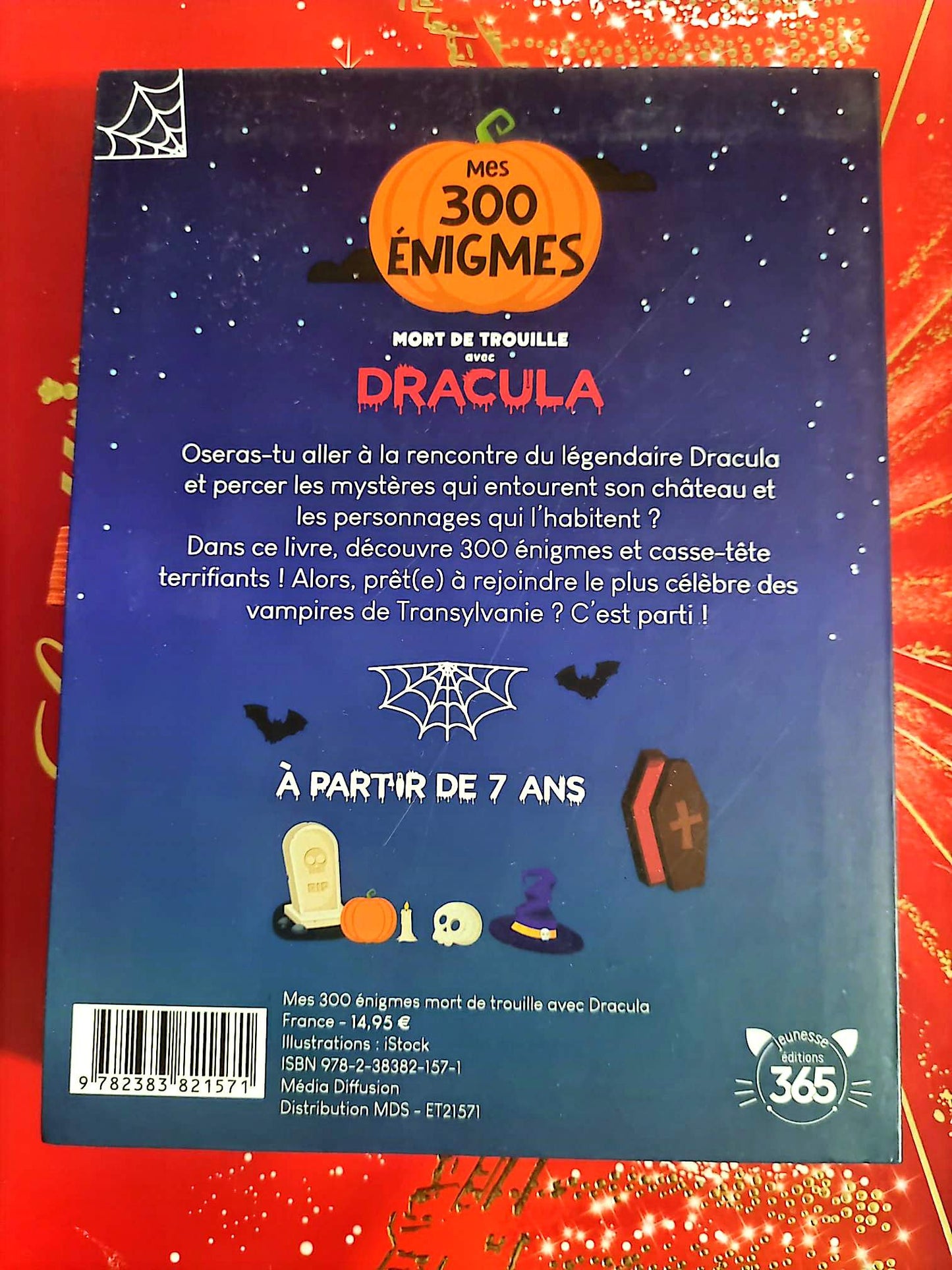 Mes 300 énigmes – Mort de trouille avec Dracula – Livre jeux enfants – Dès 7 ans