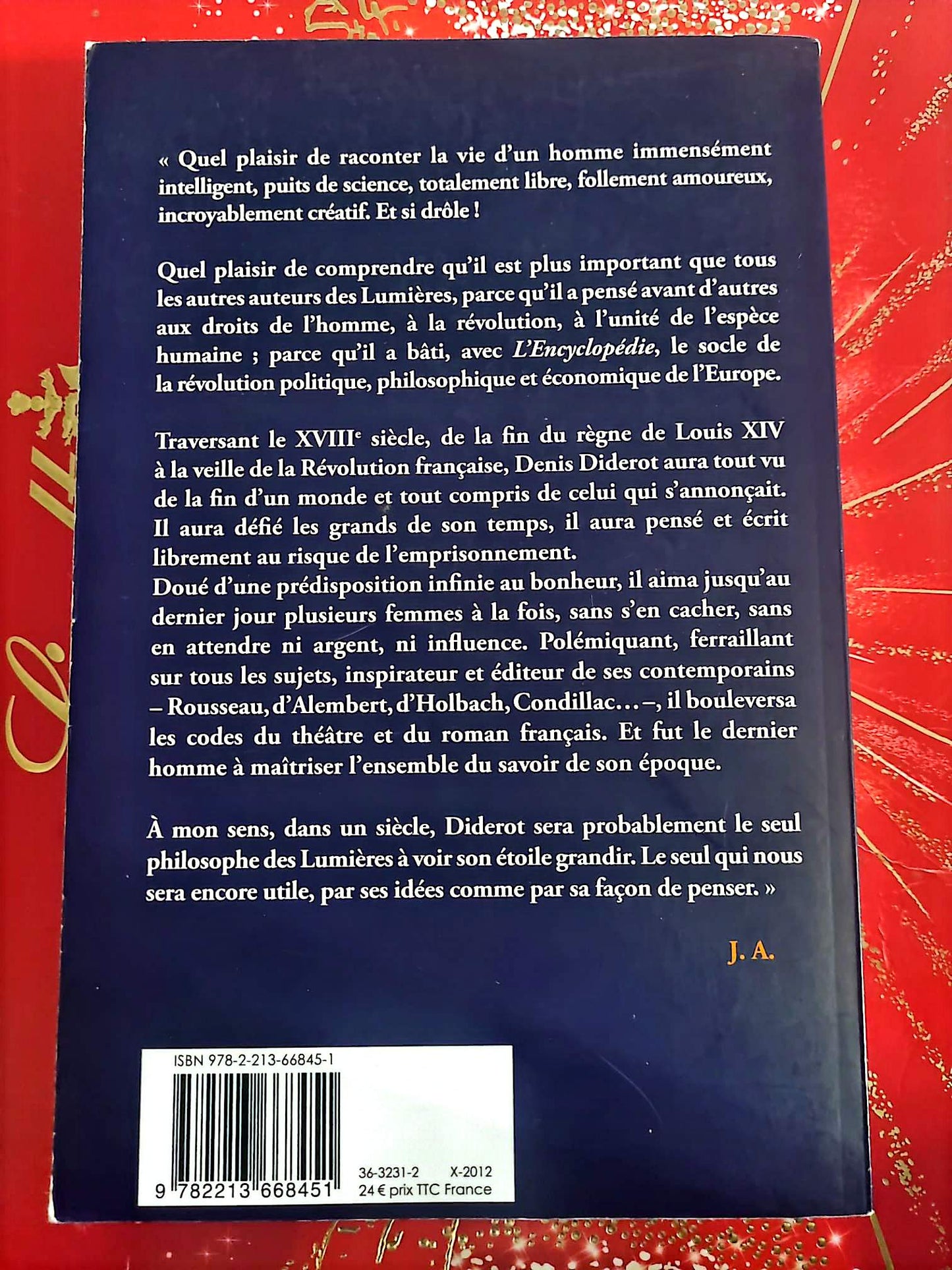 Diderot ou le bonheur de penser – Jacques Attali – Biographie – Philosophie