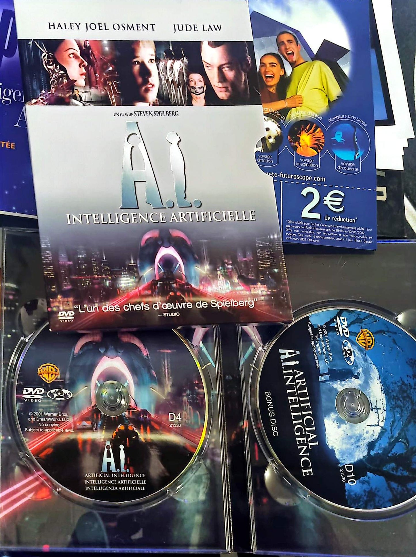 A.I. Intelligence Artificielle – Édition limitée Collector – Coffret DVD – Steven Spielberg