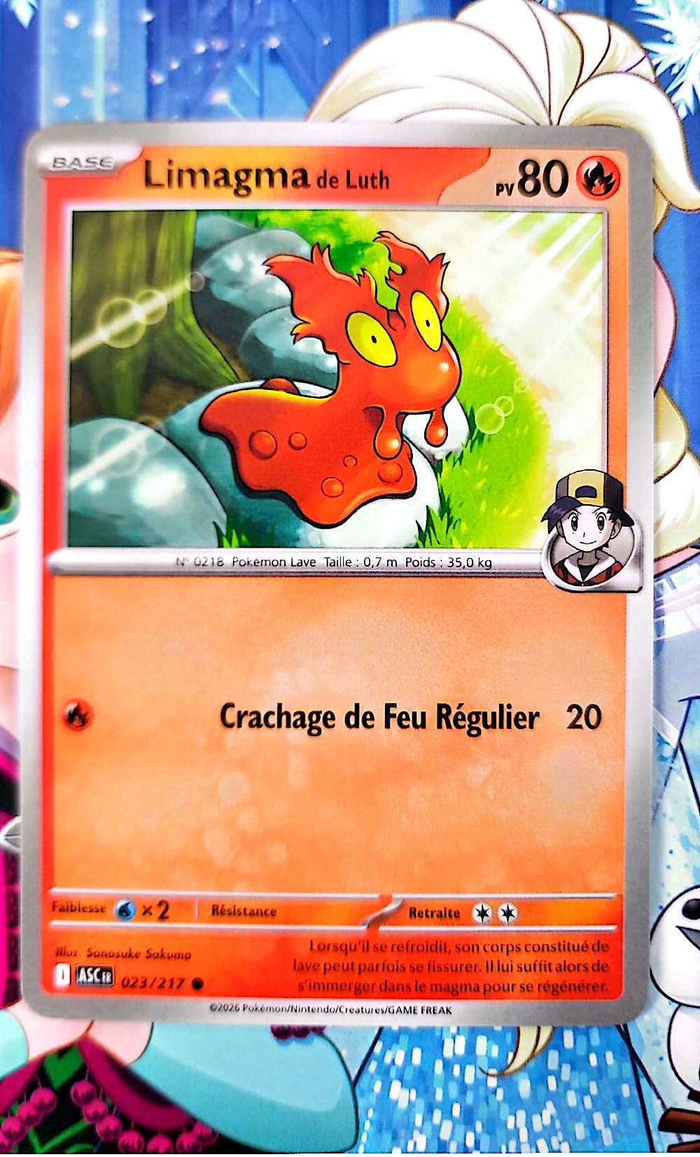 Carte Pokémon Limagma de Luth 023/217 – Carte Feu TCG Française