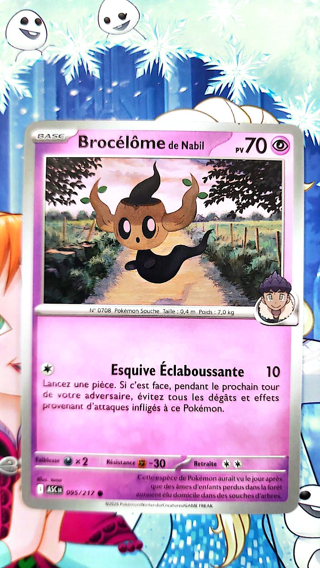 Carte Pokémon Brocélôme de Nabil 095/217 – Carte Psy TCG Française