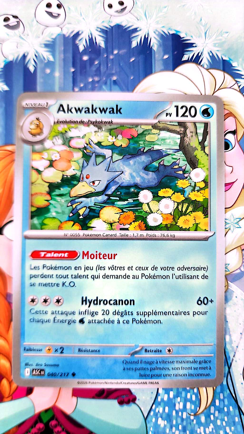 Carte Pokémon Akwakwak 040/217 – Carte Eau TCG Française