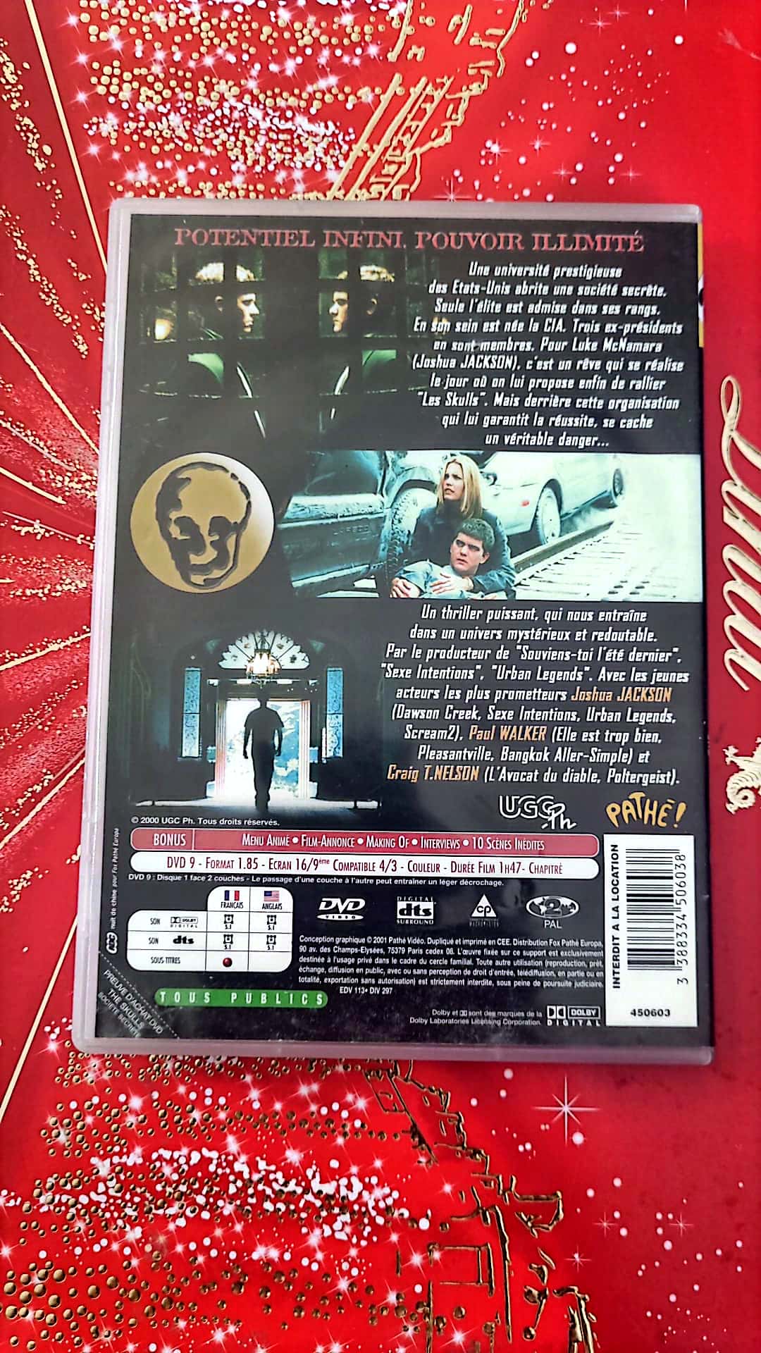 DVD The skulls société secrète