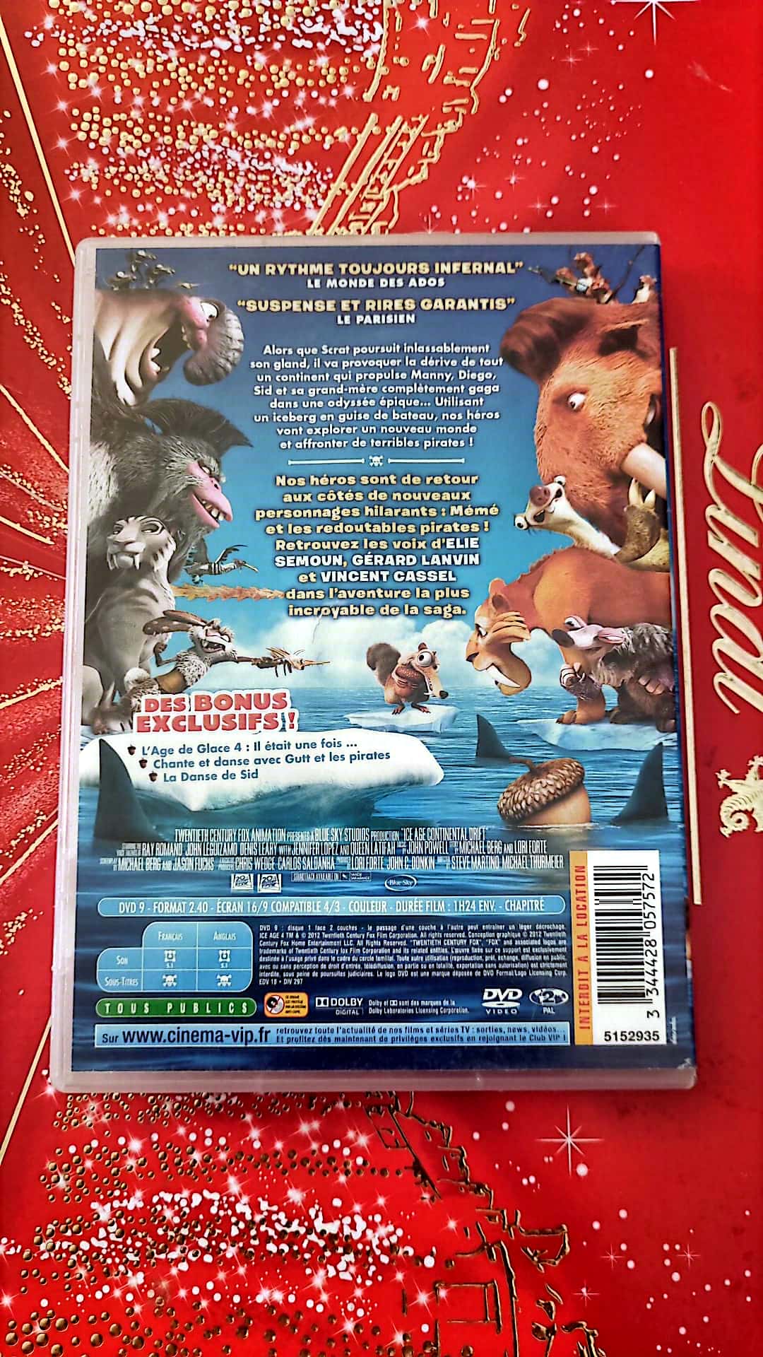 DVD l'age de glace 4 la dérive des continents