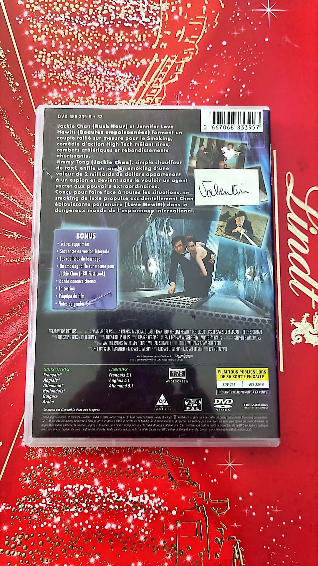 DVD Jackie Chan Jennifer love Hewitt Le smoking