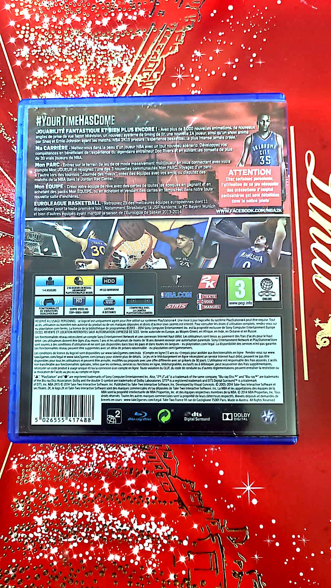 Jeu vidéo PS4 : ps4 NBA 2K15